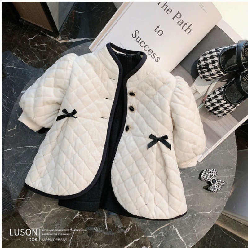 Áo khoác bé gái, áo khoác dáng dài phong cách Hàn Quốc dành cho bé yêu ZG Boutique size từ 8 đến 16kg