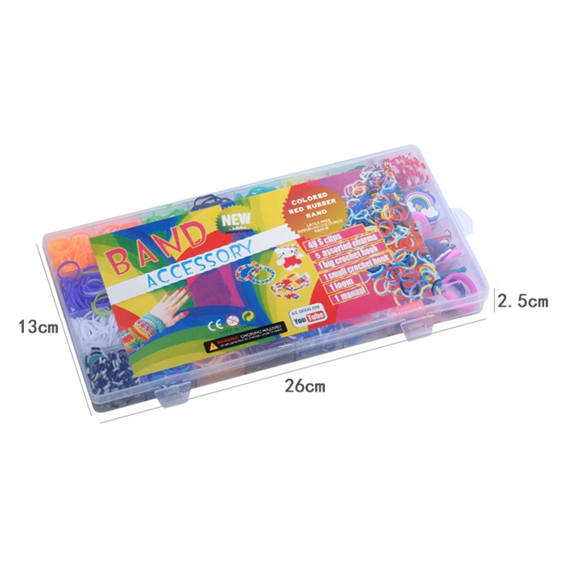 Bộ Dây Cao Su Mềm Dùng Làm Vòng Tay/Đồ Chơi Thủ Công DIY