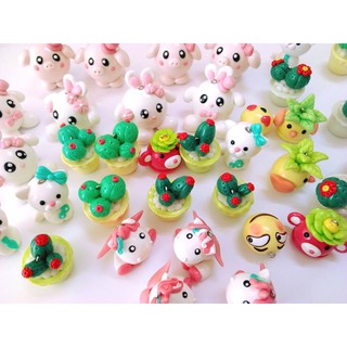 Đất sét nặn tượng chibi, thức ăn