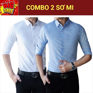 Combo 2 áo sơ mi nam lịch lãm