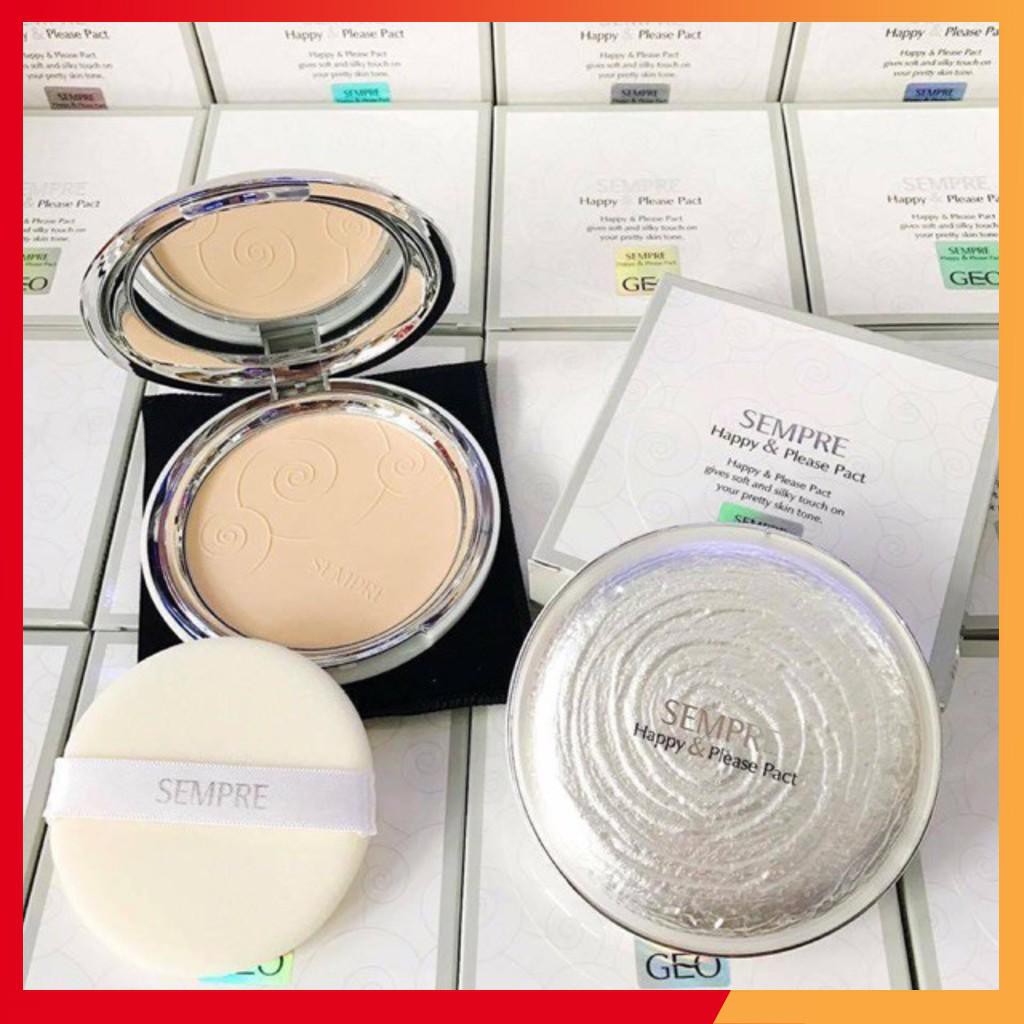 [DEAL HOT] Phấn phủ siêu mịn Geo trắng Sempre Happy