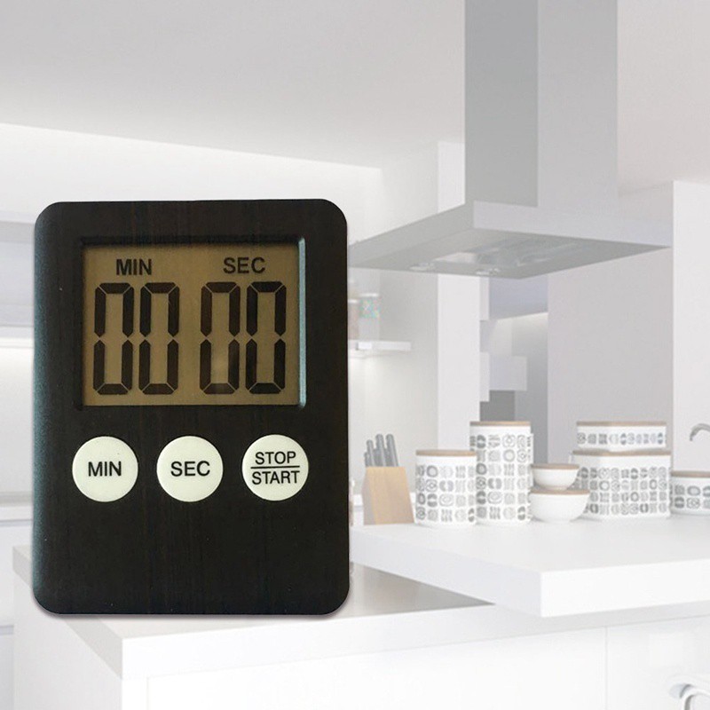 Đồng hồ hẹn giờ nấu ăn có màn hình LCD hiển thị kèm nam châm tiện lợi