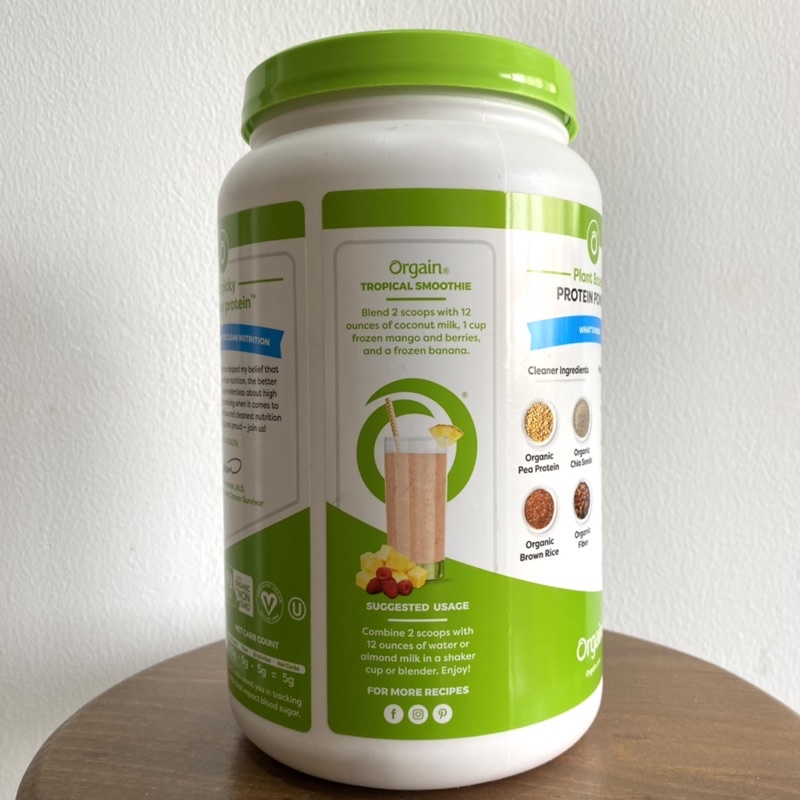 Bột đạm thực vật hữu cơ Orgain Organic Protein powder vị vanilla 920g order US by air