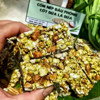 Cốm Nếp Lá Dứa Đậu Phộng - Túi 500gr
