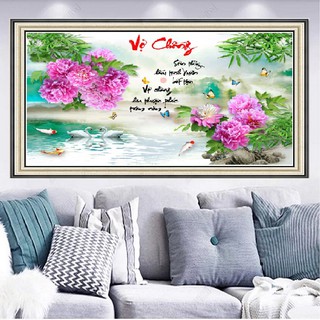 Tranh đính đá Vợ Chồng VS458 - Kích Thước 100x65cm