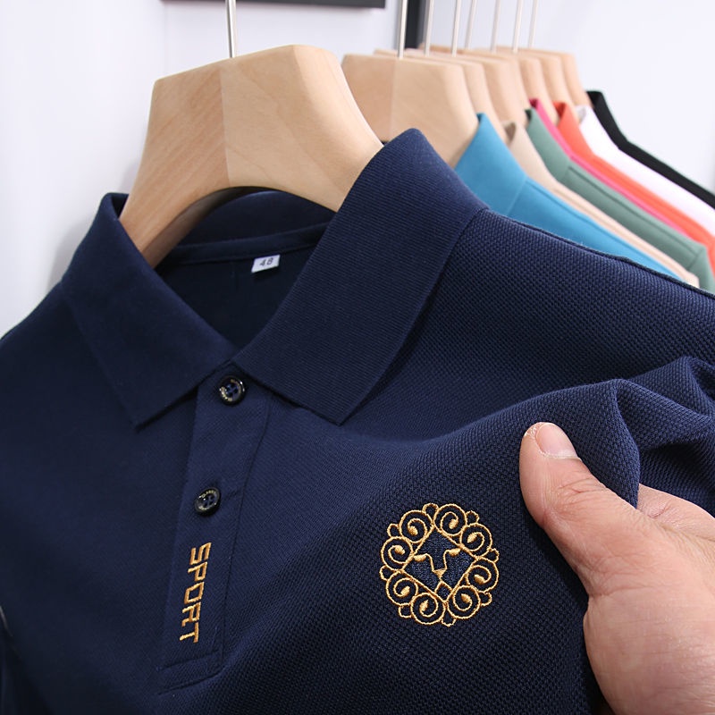 Áo polo Ngắn Tay Màu Sắc Đơn Giản Dành Cho Nam