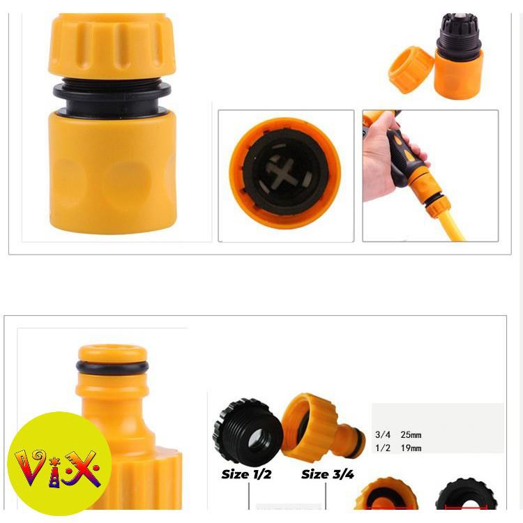 VixShop Bộ phụ kiện tạo tia nước tưới cây rửa xe 4 món - bộ vòi tưới cây chất lượng cao