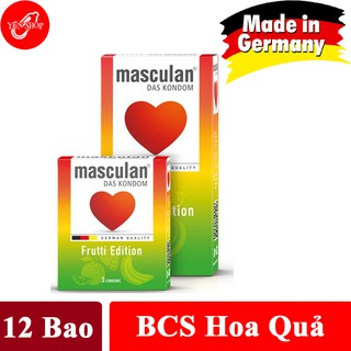 BAO CAO SU MASCULAN FRUTTI EDITION HƯƠNG HOA QUẢ (3 MÙI HƯƠNG + 3 MÀU SẮC)