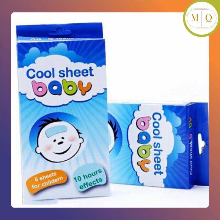 [HÀNG CHÍNH HÃNG] Dán hạ sốt cool sheet baby hộp 6 miếng