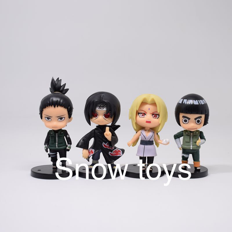 Mô hình Naruto - Bán lẻ tùy chọn 12 mẫu Naruto Kakashi Rock Lee Orochimaru Itachi Shikamaru Tsunade Sasori - Cao 7~8cm