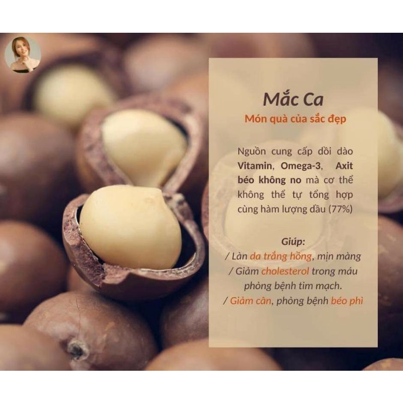 nhân macca vỡ 500gr