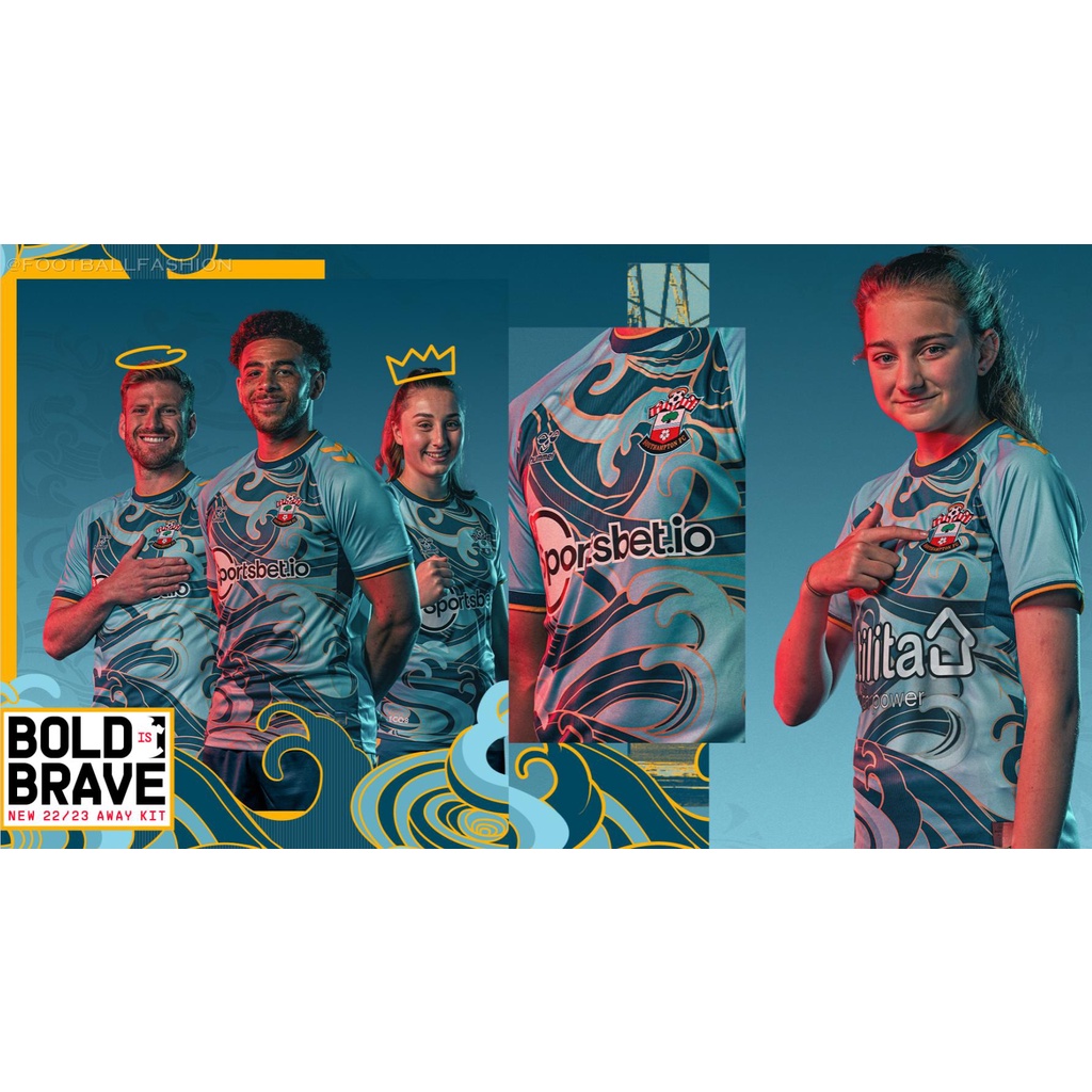 Áo Bóng Đá Sân Khách Southampton Size s-4xl * 22-23