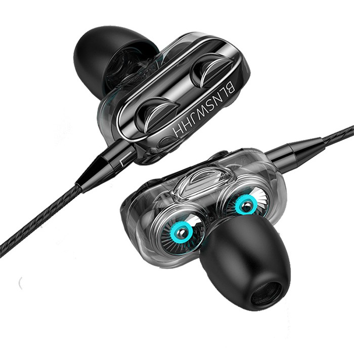 Tai nghe in-ear QKZ A4 loa ổ kép Micrô HIFI