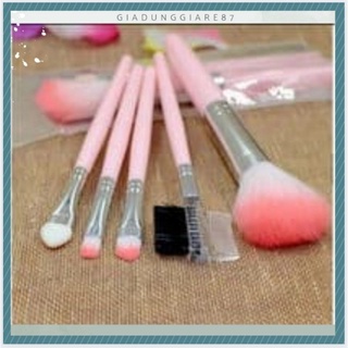 (FREESHIP) Bộ cọ trang điểm mini 5 món, bộ cọ makeup trang điểm xinh xắn