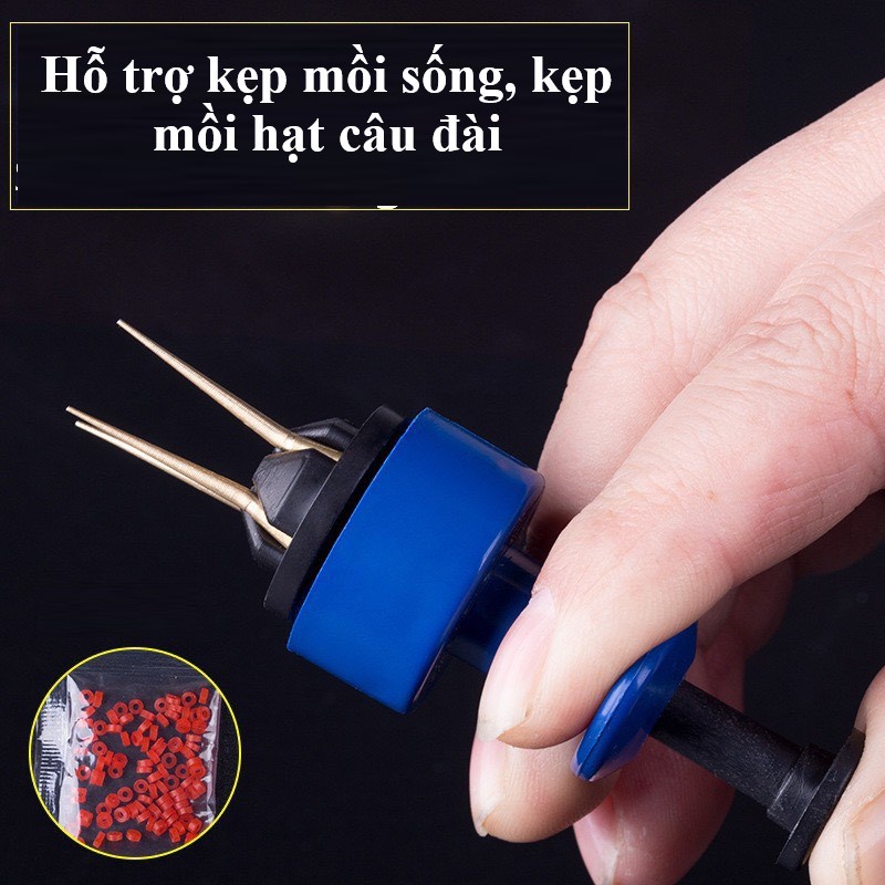 Dụng Cụ Kẹp Mồi Giun , Trùn Chỉ , Kẹp Mồi Hạt Câu Cá  , cực kỳ tiện lợi