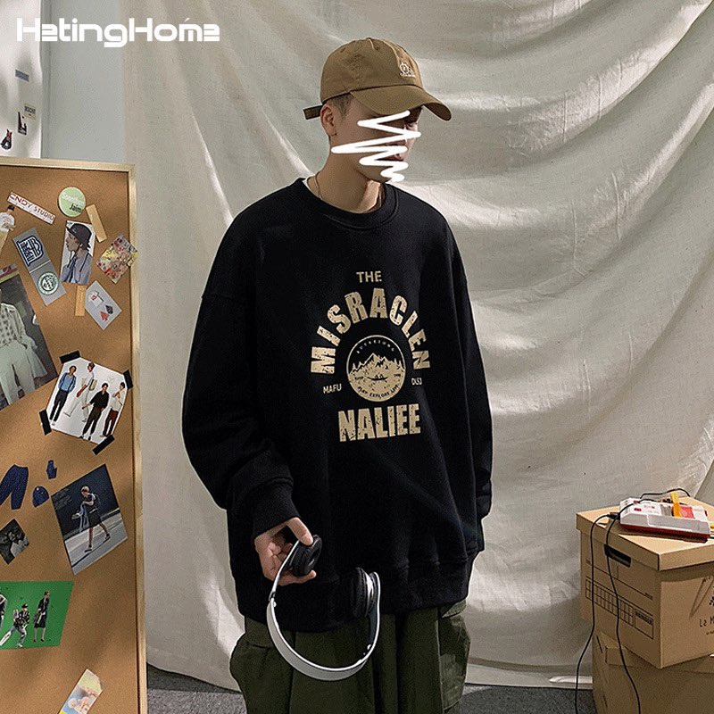 Áo Thun Nam Unisex Dài Tay, Váy Xuông Dài Cotton, Thời Trang nhà dễ thương JULY HOMEWEAR