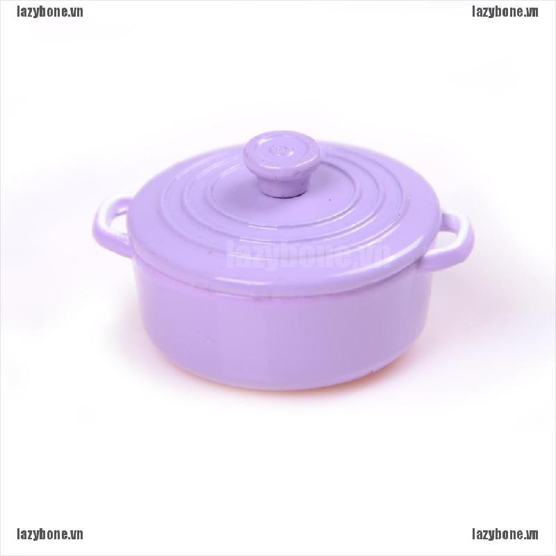 Mô Hình Nồi Nấu Ăn Nhiều Màu Sắc Tỉ Lệ 1 / 12 Trang Trí Nhà Búp Bê