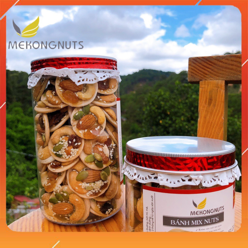 Bánh Đồng Tiền Mix Các Loại Hạt Siêu Ngon Và Dinh Dưỡng ❤️ Hạt Tuyển Chọn Loại 1 ❤️ Mekongnuts