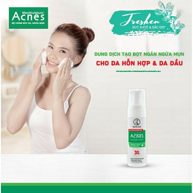 Dung dịch tạo bọt ngăn ngừa mụn Acnes foaming wash (150ml)