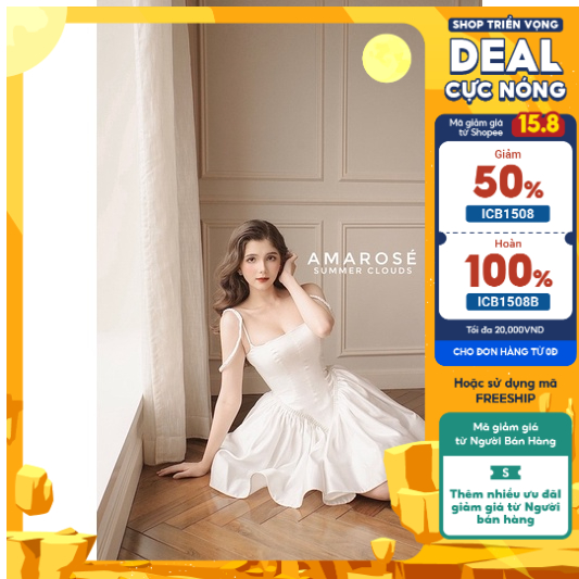 Đầm lụa hai dây dạng corset  Merryn Dress