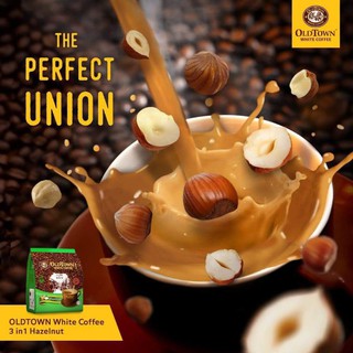 Date 2024 Combo 4 bịch cà phê trắng OldTown hazelnut - hạt dẻ white coffee
