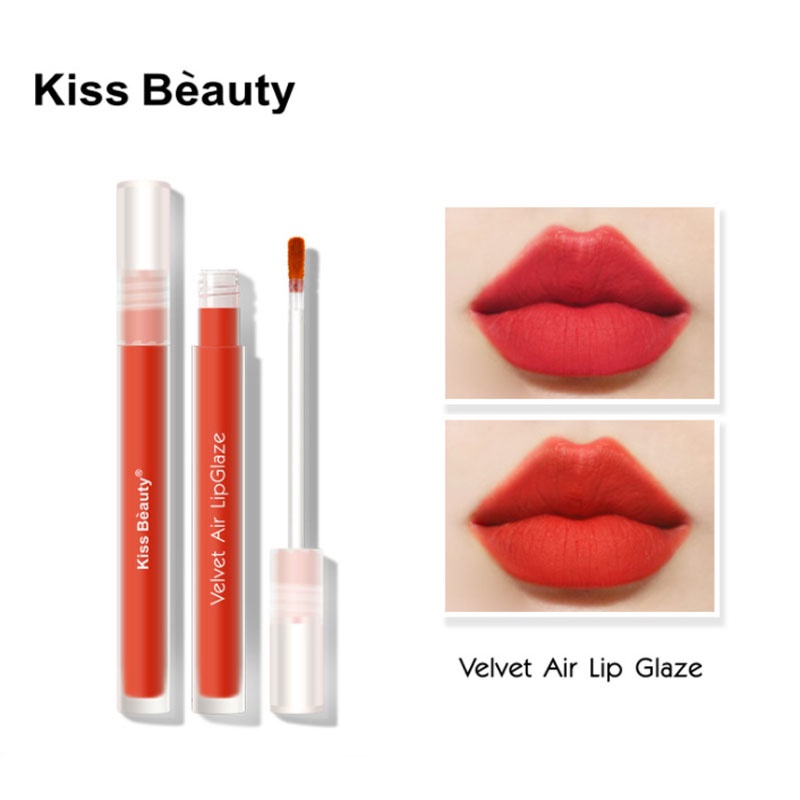 Son bóng Kiss Beauty làm mềm và căng môi, lâu trôi, tông màu đẹp xinh xắn cho nữ