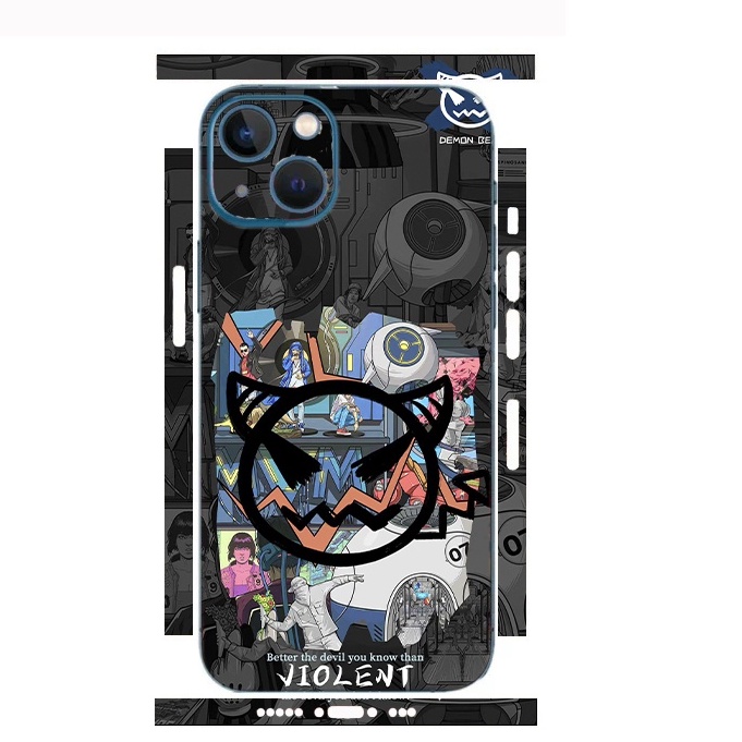 Tấm dán Skin Mặt Sau Devil FULL VIỀN Dành Cho 13prm , 12prm , 11prm , x , xsm , ip11 , ip12 , ip13 - FukiShop