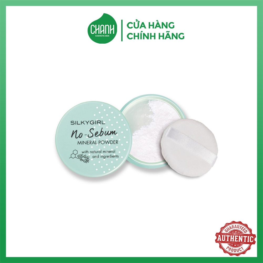 Phấn Phủ Silkygirl Khoáng Kiềm Dầu No-Sebum Mineral Powder