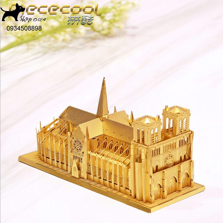 Mô hình thép 3D tự ráp Piececool nhà thờ đức bà Paris