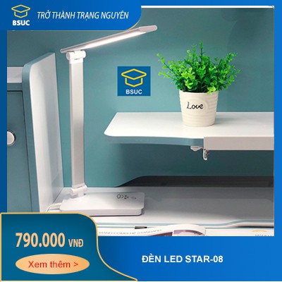 [ HÀNG CHÍNH HÃNG ] Đèn đọc sách chống cận - Đèn led chống cận cao cấp Star-08 không gây hại mắt thiết kế đơn giản tiện