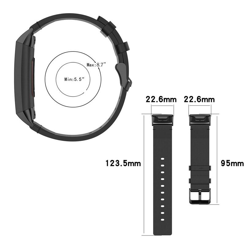 Dây Đeo Thay Thế Bằng Da Cho Đồng Hồ Thông Minh Fitbit Charge 4 Fitbit Charge 3 / 3e
