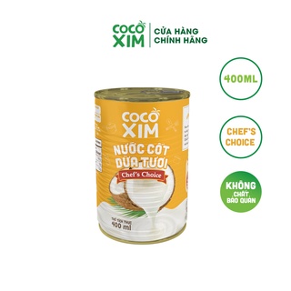 Lon Nước cốt dừa Chef's Choice Cocoxim dung tích 400ml/Hộp