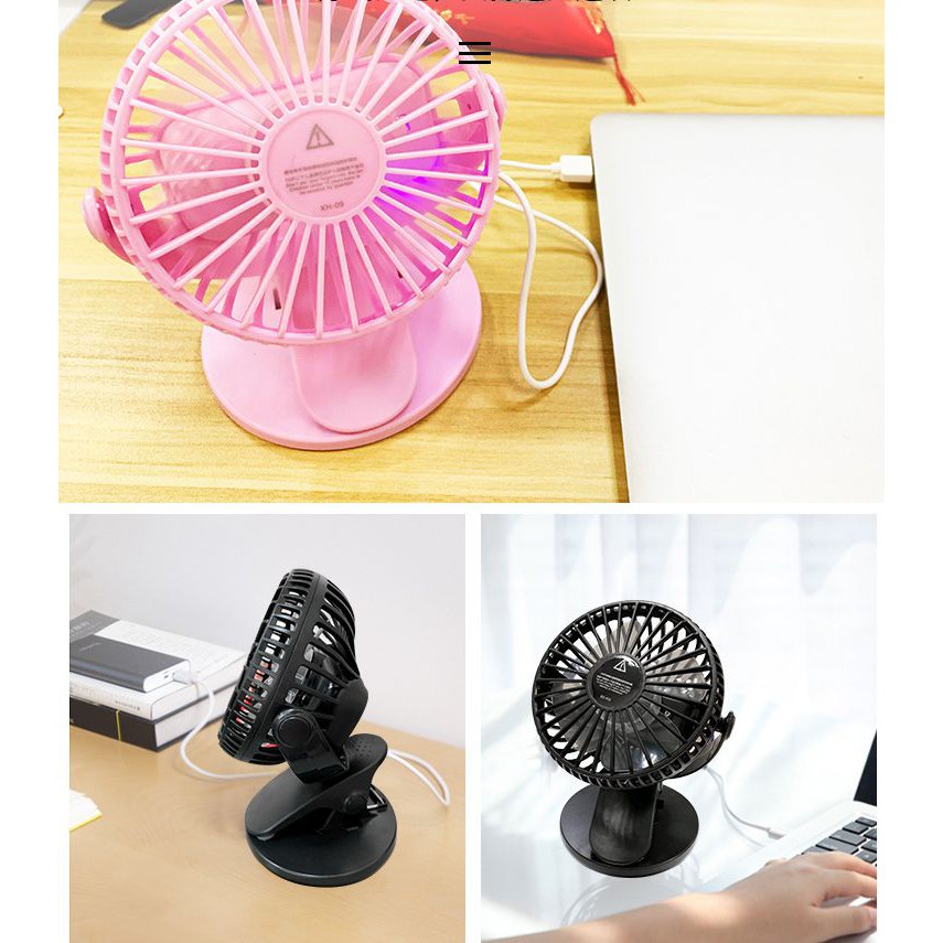 Quạt Mini Lồng Kẹp hoặc đặt Trên Bàn