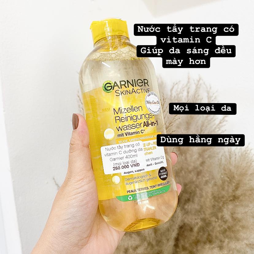 Nước tẩy trang Garnier các loại- Hàng Đức -400ml