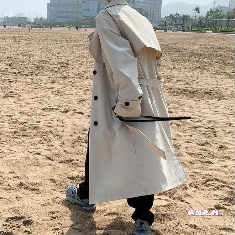 Áo khoác nam dáng dài hoài cổ màu sắc thời trang