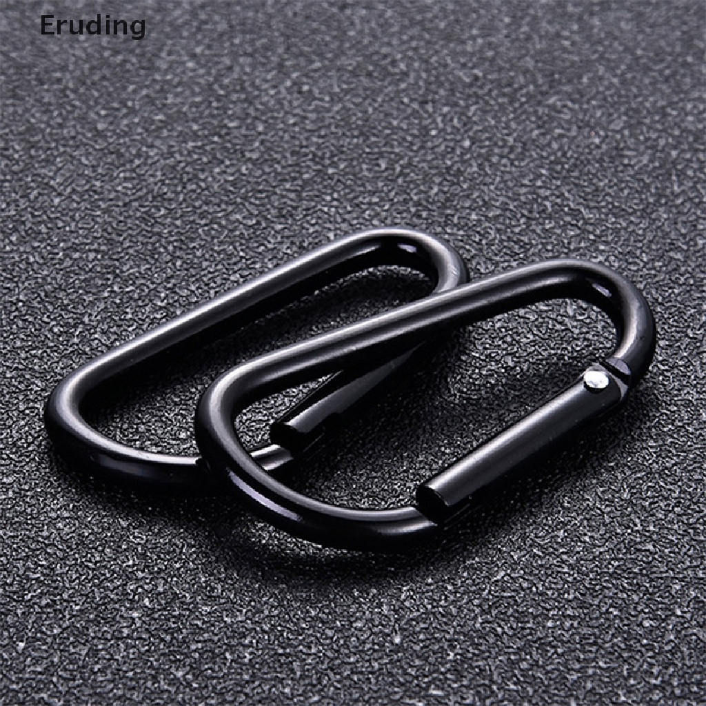 1 Móc Khóa Hợp Kim Nhôm Hình Chữ D Màu Đen