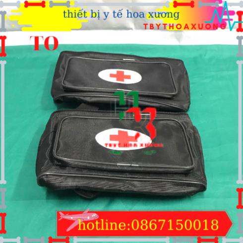 Túi Cứu Thương Cỡ Đại 34x22x24cm - Túi Y Tế ( Màu Đen)