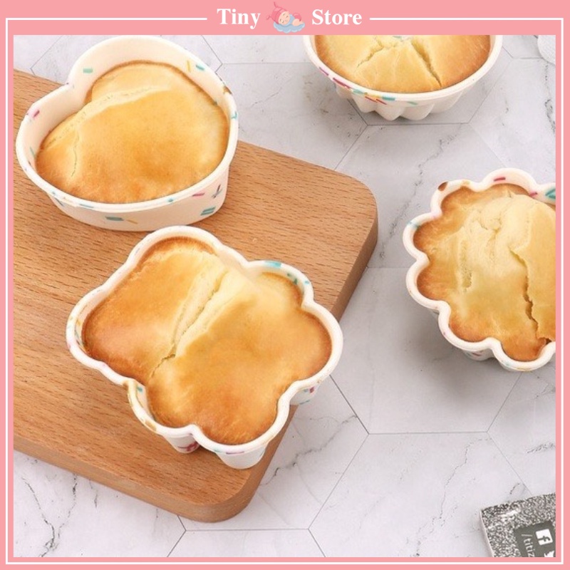 Khuôn Nướng Bánh Silicon, Khuôn Muffin, Cupcake Thạch Rau Câu cho bé ăn dặm