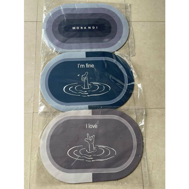 Thảm Silicone lót sàn nhà tắm / bếp chống trượt tiện dụng ( elip )