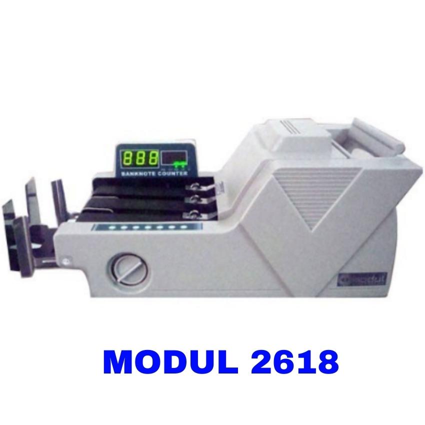 Máy đếm tiền ngân hàng Modul 2618, nhận biết mệnh giá, phát hiện tiền khác loại, tiền giả, bảo hành 18 tháng