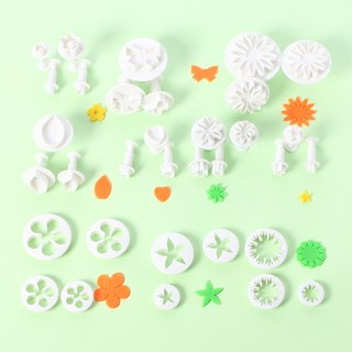 Bộ cutter tạo hình 33 chi tiết, dùng cắt tạo hình trang trí bánh, trứng muối