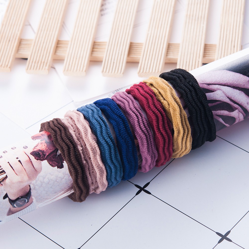 Set 5 dây buộc tóc đàn hồi thời trang