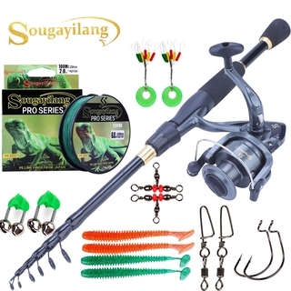 Bộ máy câu cá  Sougayilang với cần câu 1.8-2.4m mô hình 1000-4000 kèm phụ kiện chuyên dụng
