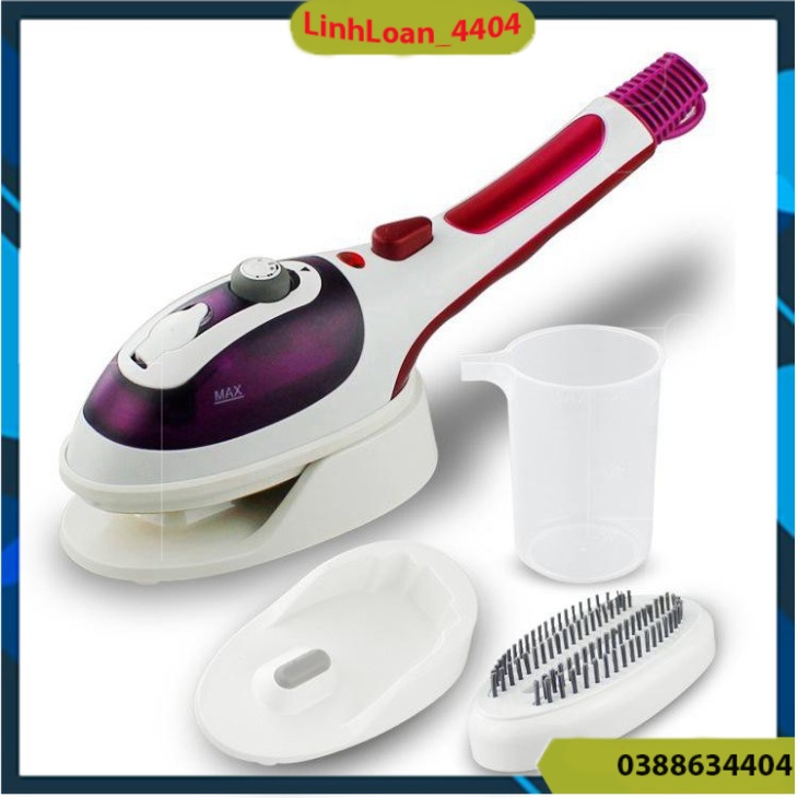 Bàn là Máy ủi hơi nước cầm tay 800W Thiết kế kiểu dáng mới lạ Đế bàn ủi được làm bằng thép không gỉ "LL TP"