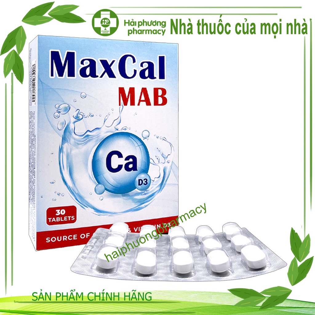 MAXCAL MAB - Bổ sung canxi, vitamin D3 cho phụ nữ mang thai , hỗ trợ phát triển xương khỏe mạnh