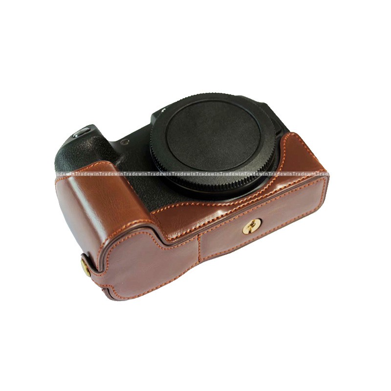 Túi da PU bọc nửa thân máy ảnh Canon EOS RP EOS srp kèm dây đeo