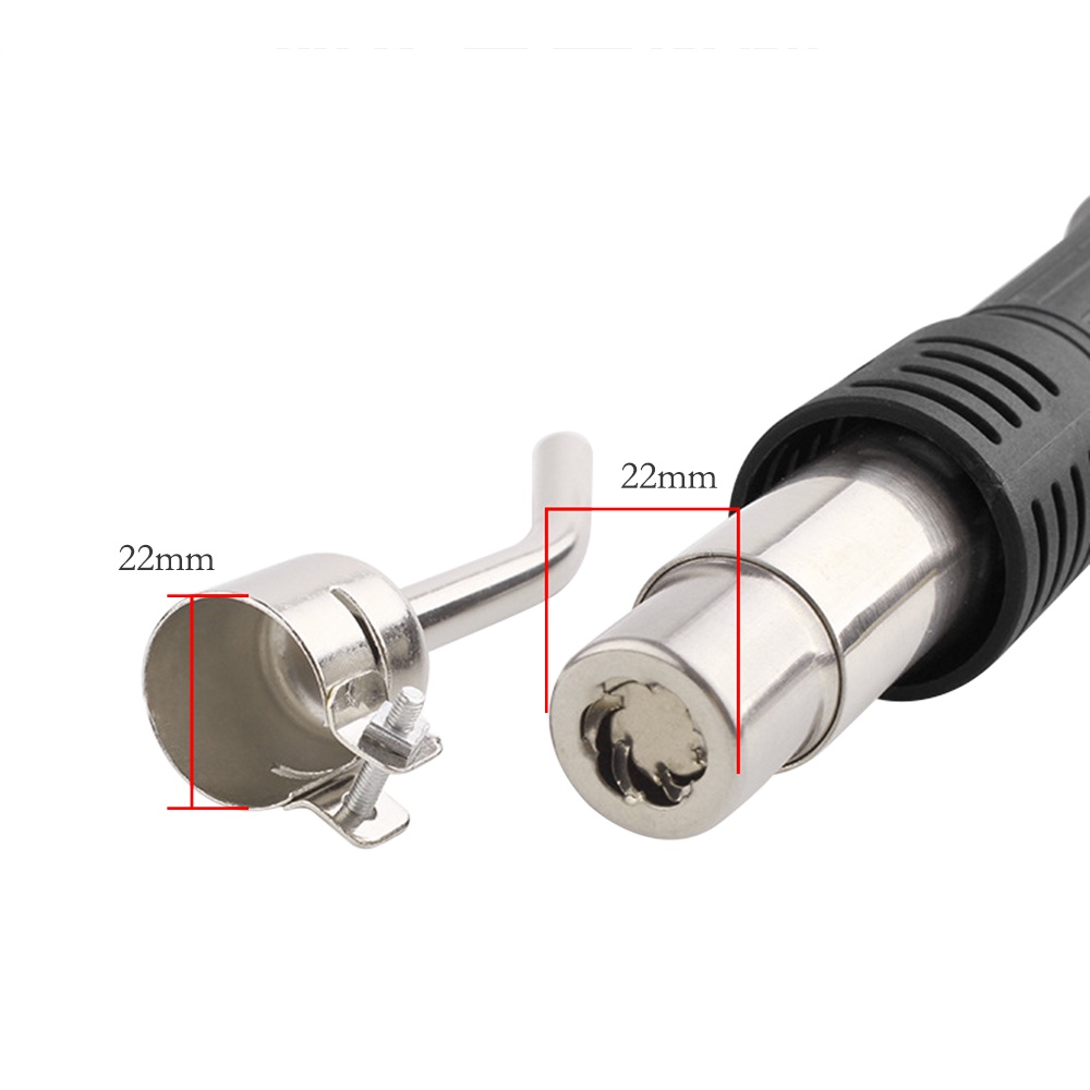 1 Chiếc Vòi Phun Hàn Cong 45 Độ 850 Series Cho Máy Hàn 858D