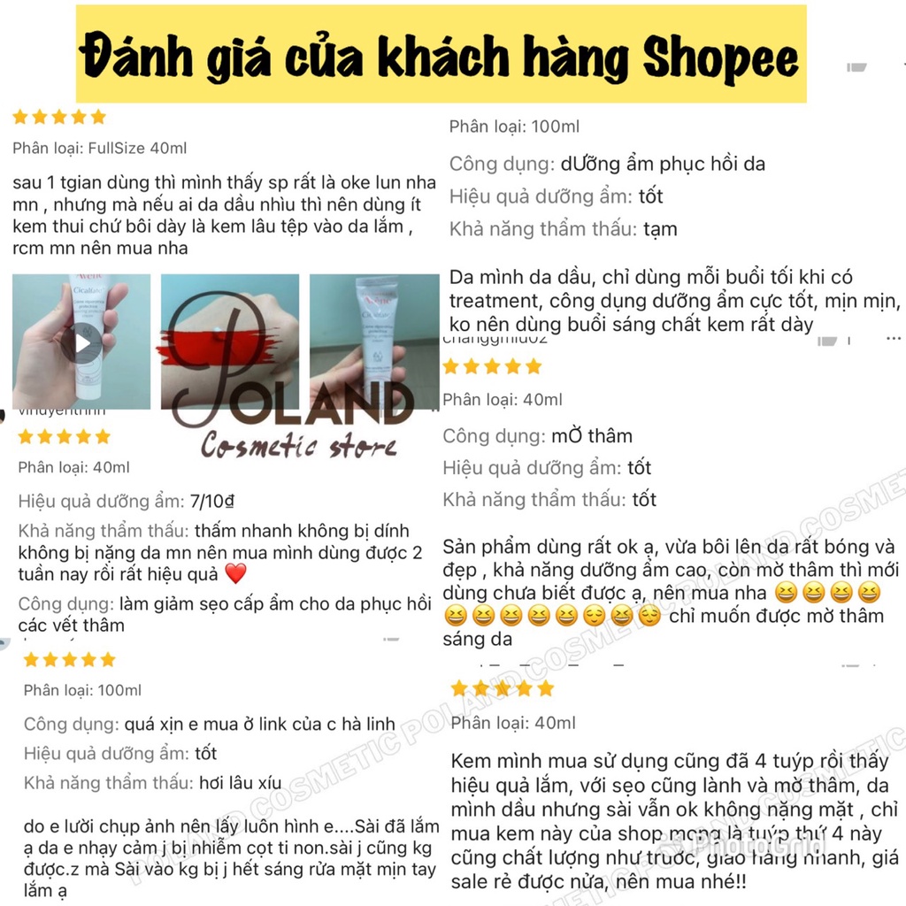 Kem dưỡng da Avene Cicalfate, dưỡng ẩm và tái tạo phục hồi da, kem làm lành sẹo và cấp ẩm cho da