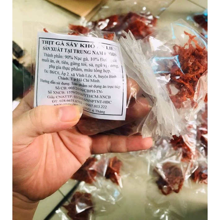 bò gà sấy khô 10 .gói