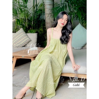 Đầm maxi dây nút lưng hàng chuẩn!